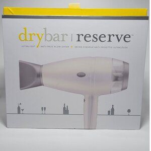 Drybar Reserve Ultralight Less Frizz Blow Dryer Sleek White Hair Dryer NWT